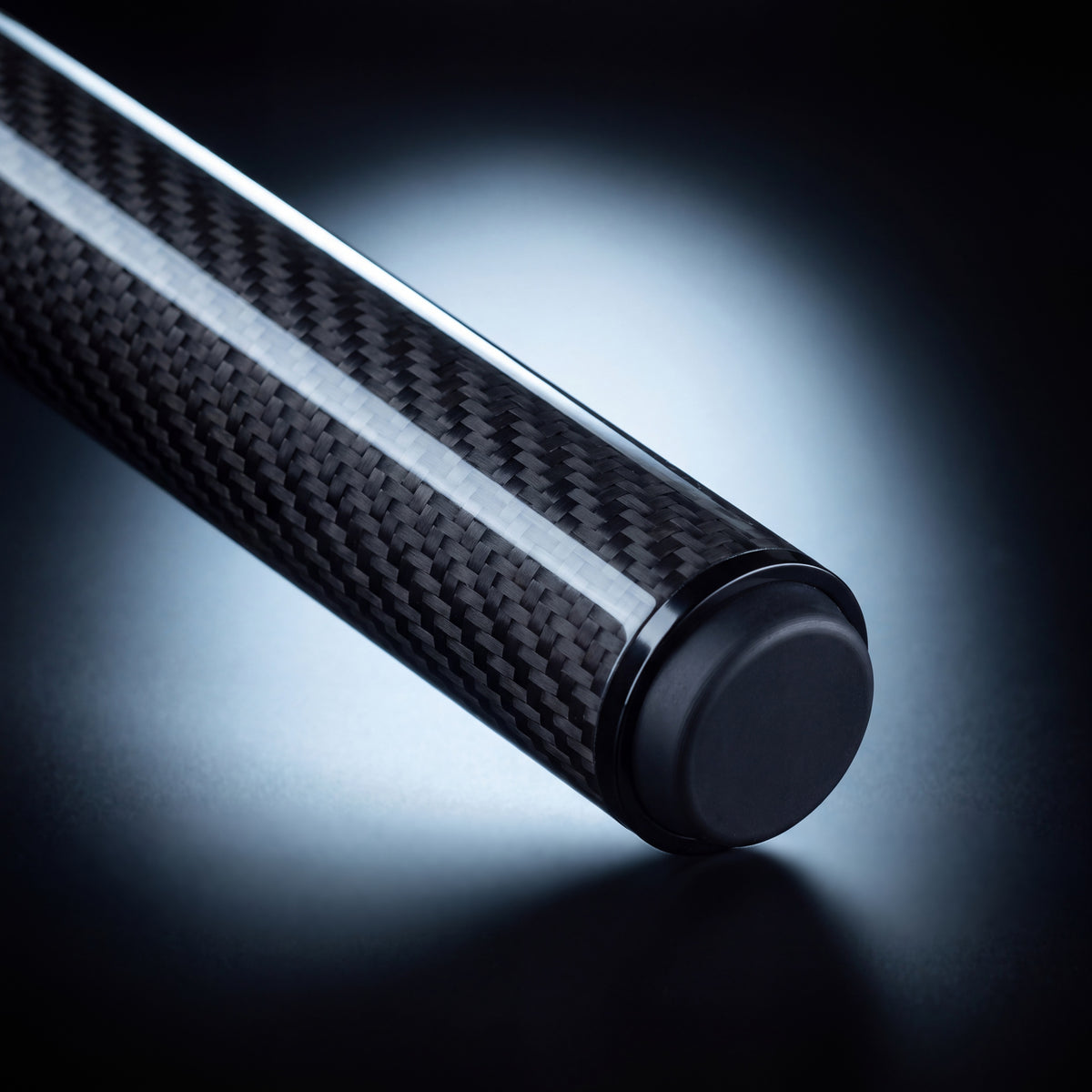 Bumper end of the CRBN Cue Extension with its rubber bumper