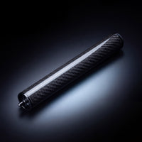 CRBN Cue Extension, 8 inch carbon fiber weave extension with its connector pin