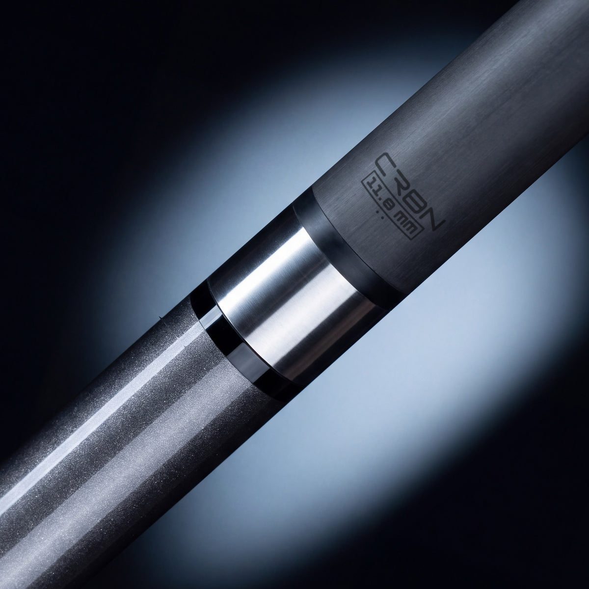 Close-up of the assembled joint with the CRBN shaft size engraving